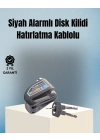 BFS Motosiklet ve Bisiklet İçin 6mm Pinli Alarmlı Disk Kilidi