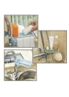 BFS  Musluğa Takılan Sünger Havlu Askılı Sabun Hazneli mutfak Banyo Lavabo Düzenleyici Organizer
