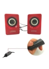 BFS  N62 1+1 Multimedia USB ve Jacklı Mini Hoparlör Yüksek Stereo Ses Sistemi