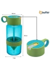 BFS  Narenciye Limon Sıkmalı Pratik Detoks Toksin Atıcı Su Matarası Spor Şişesi