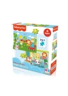 BFS Nessiworld 13406 KS Fisher-Price Baby Puzzle - Railway & Bedtime / 12+24 Parça Puzzle / +4 yaş