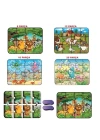 BFS Nessiworld 1481 DıyToy Süper Renkli 4lü Puzzle - Hayvanlar / 8+12+16+24 Parça Puzzle