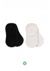 BFS NessiWorld 2Li Penye Babet Silikonlu Basic Çorap 30104 Siyah Ekru