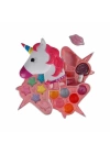 BFS Nessiworld 2602 Unicorn Şekilli 3 Katlı Makyaj Güzellik Seti