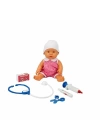 BFS Nessiworld 30111 Bebelou Doktor Zamanı Sesli Bebek Seti 35 cm -Sunman