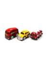 BFS Nessiworld 78482 Çek Bırak Şehir Araçları 10 cm 3 Parça -Vardem