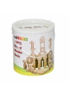 BFS Nessiworld  CS-8831 Natural Ahşap Blok Seti 100 Parça -Chiva