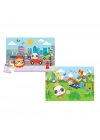 BFS Nessiworld FP 13407 Fisher Price Baby Puzzle City Fun Picnic 2In1