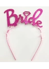 BFS Nessiworld    Gümüş Renk Bekarlığa Veda İtalik Yazı Alyanslı Bride Taç