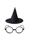 BFS Nessiworld Harry Potter Büyücü Şapkası ve Harry Potter Büyücü Gözlüğü Siyah Renk