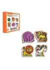 BFS Nessiworld KAL-1019-1020 Chiva, Ahşap İp Geçirme- Safari Hayvanlar