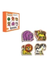 BFS Nessiworld KAL-1019-1020 Chiva, Ahşap İp Geçirme- Safari Hayvanlar