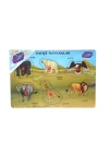 BFS Nessiworld ONY-328 329 Onyıl, Ahşap Tutmalı Vahşi Hayvanlar