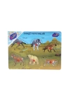 BFS Nessiworld ONY-328 329 Onyıl, Ahşap Tutmalı Vahşi Hayvanlar