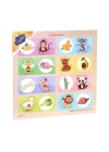 BFS Nessiworld ONY-360-361 Onyıl, Ahşap Tutmalı Eşleştirme - Hangi Hayvan Ne Yer