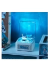 BFS Nostalji Mini Plak Görünümlü Radyolu Bluetooth Hoparlör 3d Ses Dalgası Retro Müzik Plak Beyaz
