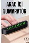 BFS Numaralık Araç İçi Araba Araç Park Numaratör Telefon Numarası Yazma
