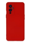 BFS  One Plus 9 Kılıf Nano içi Kadife Silikon - Kırmızı