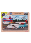 BFS   ONY-233-234-235-236 Ahşap Eğitici Puzzle Havaalanı -Onyıl Oyuncak
