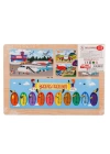 BFS   ONY-233-234-235-236 Ahşap Eğitici Puzzle Havaalanı -Onyıl Oyuncak