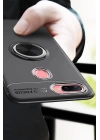 BFS  Oppo A12 Kılıf Range Yüzüklü Silikon - Siyah