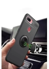 BFS  Oppo A12 Kılıf Range Yüzüklü Silikon - Siyah