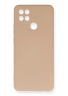 BFS  Oppo A15 Kılıf Nano içi Kadife Silikon - Pudra