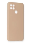 BFS  Oppo A15 Kılıf Nano içi Kadife Silikon - Pudra