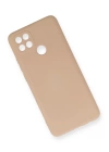 BFS  Oppo A15 Kılıf Nano içi Kadife Silikon - Pudra