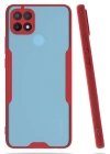 BFS  Oppo A15 Kılıf Platin Silikon - Kırmızı