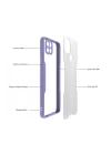 BFS  Oppo A15 Kılıf Platin Silikon - Lacivert