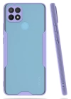 BFS  Oppo A15 Kılıf Platin Silikon - Lila