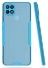 BFS  Oppo A15 Kılıf Platin Silikon - Mavi