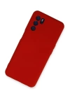 BFS  Oppo A16 Kılıf Nano içi Kadife Silikon - Kırmızı