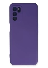 BFS  Oppo A16 Kılıf Nano içi Kadife Silikon - Mor