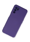 BFS  Oppo A16 Kılıf Nano içi Kadife Silikon - Mor