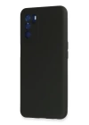 BFS  Oppo A16 Kılıf Nano içi Kadife Silikon - Siyah