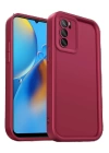 BFS  Oppo A16 Kılıf Viera Silikon - Bordo