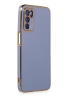 BFS  Oppo A16 Kılıf Volet Silikon - Mavi