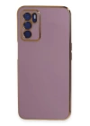 BFS  Oppo A16 Kılıf Volet Silikon - Mor
