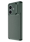 BFS  Oppo A3 Kılıf Auto Focus Karbon Kapak - Koyu Yeşil