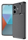 BFS  Oppo A3 Kılıf Auto Focus Karbon Kapak - Siyah