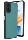 BFS  Oppo A38 Kılıf Aras Deri Kapak - Açık Yeşil