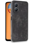 BFS  Oppo A38 Kılıf Aras Deri Kapak - Siyah