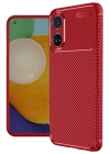 BFS  Oppo A38 Kılıf Auto Focus Karbon Kapak - Kırmızı