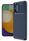 BFS  Oppo A38 Kılıf Auto Focus Karbon Kapak - Lacivert