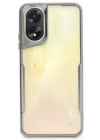 BFS  Oppo A38 Kılıf Boyi Silikon Kapak - Gümüş