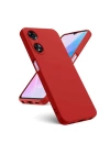 BFS  Oppo A38 Kılıf First Silikon - Kırmızı
