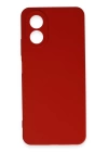 BFS  Oppo A38 Kılıf First Silikon - Kırmızı