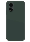BFS  Oppo A38 Kılıf First Silikon - Koyu Yeşil